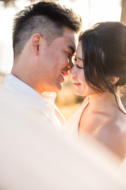 golden hour bridal veil photo