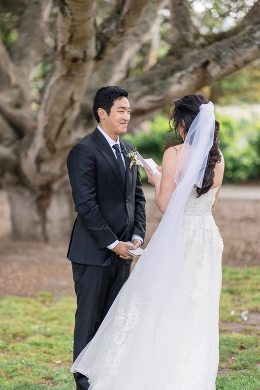 cute private vows moment