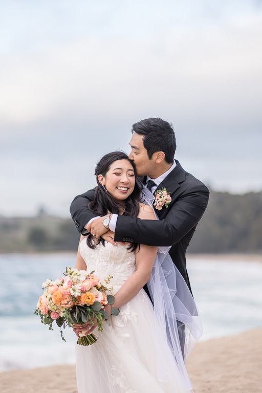 cute photo of bride and groom