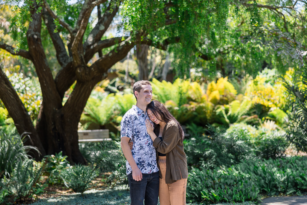 SF Botanical Garden engagement shoot