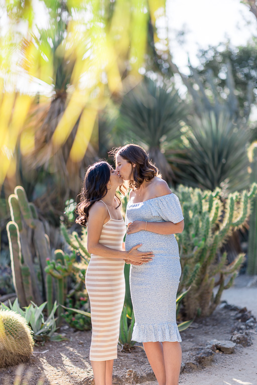 golden hour maternity photos with warm glow