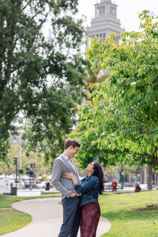 San Francisco Ferry Building outdoor engagement photos