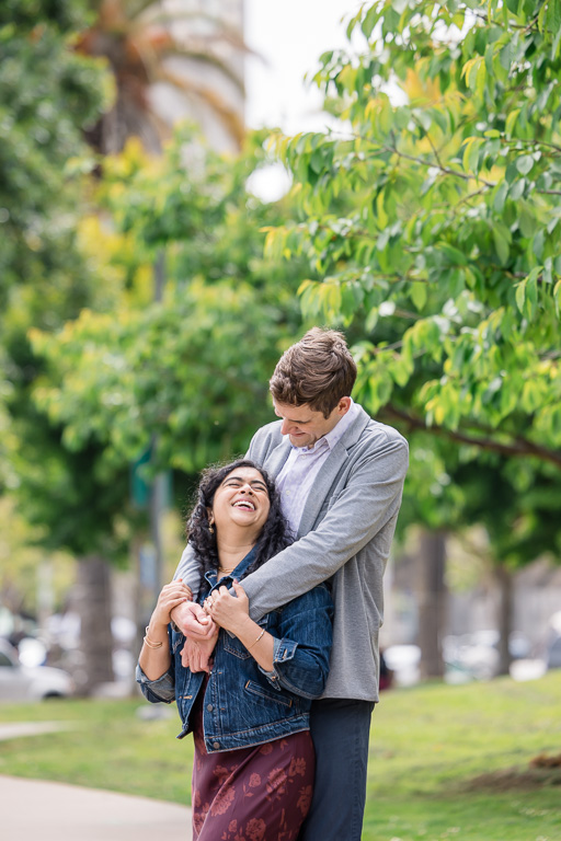 lush Embarcadero engagement photos
