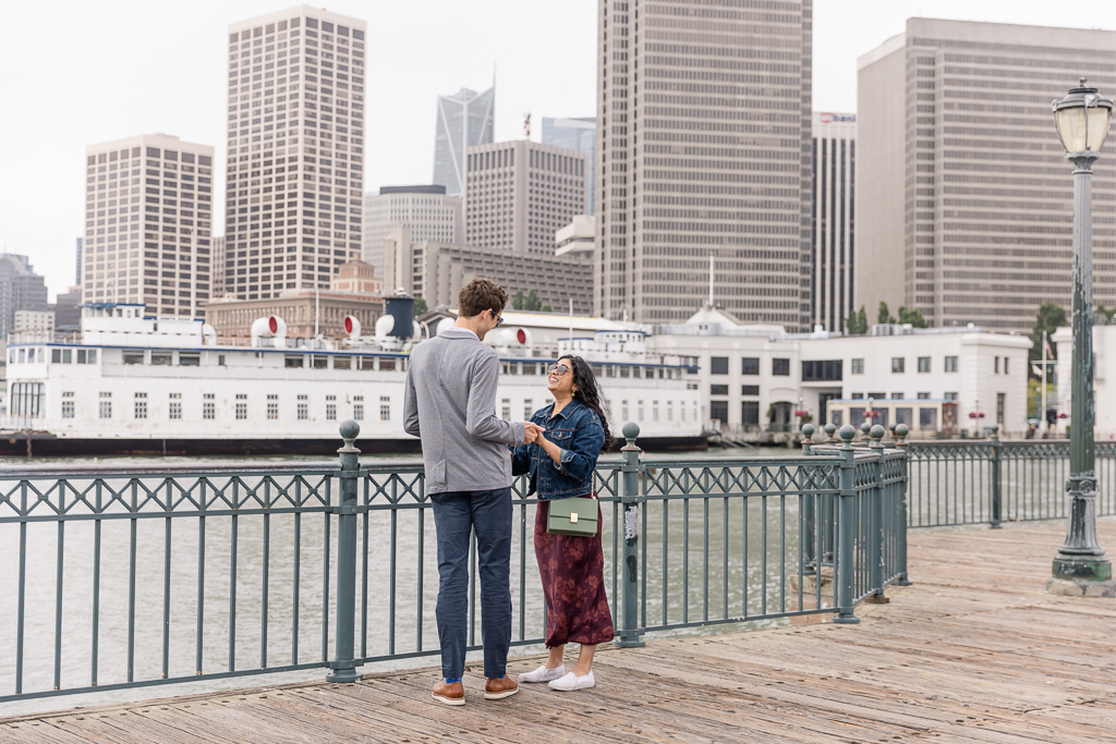 couple moments before proposing