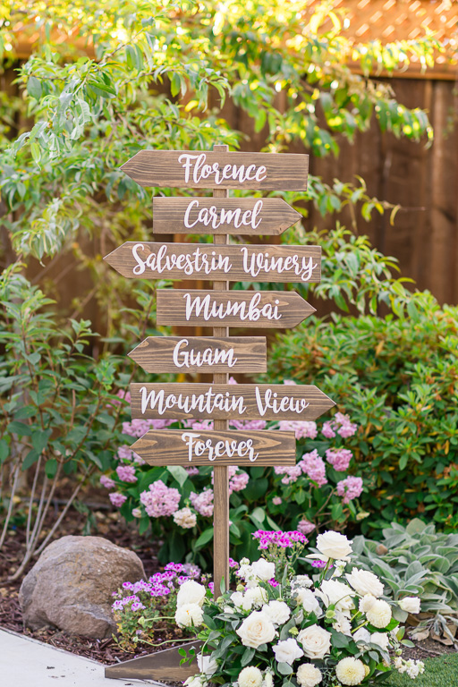 custom wooden sign for surprise proposal decor