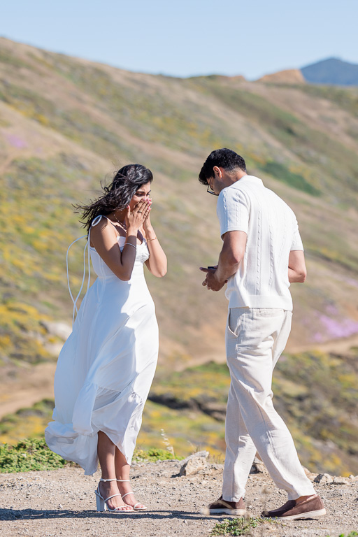 man about to get down on one knee for marriage proposal
