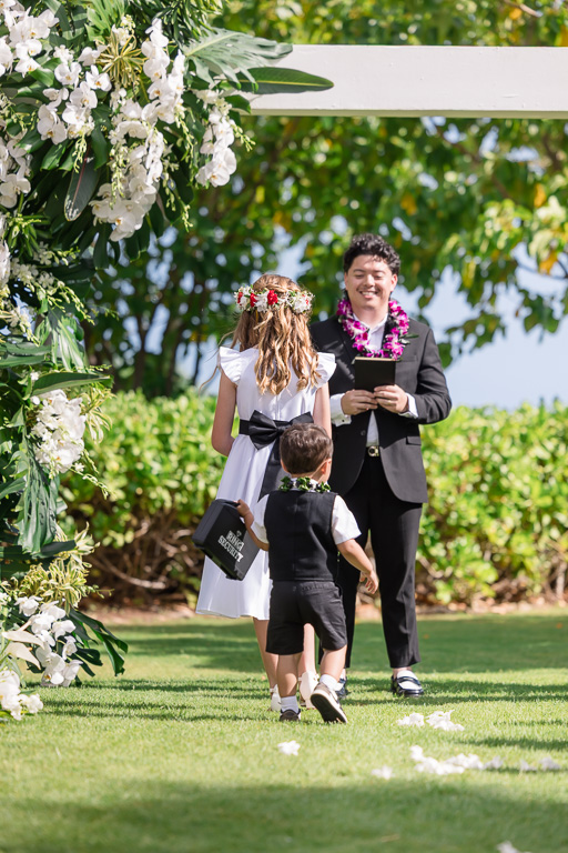 flower girl and ringbearer
