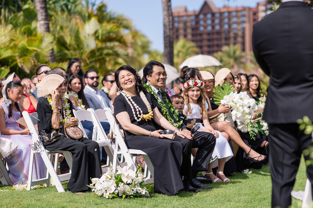 guests reaction during the ceremony