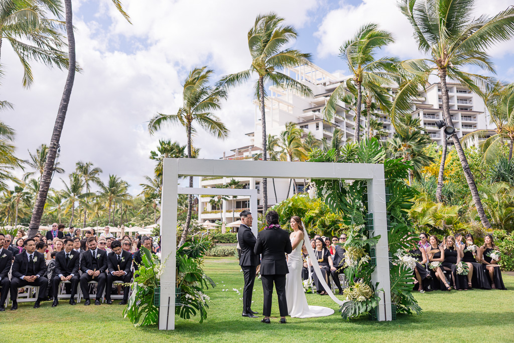 back view of ceremony area