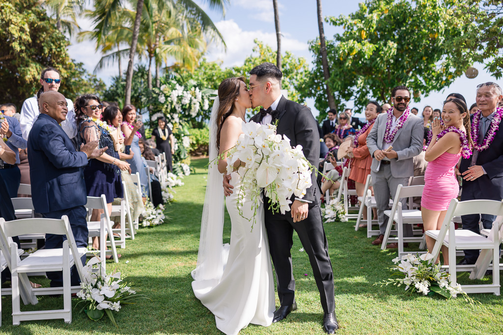 second kiss at the end of the aisle