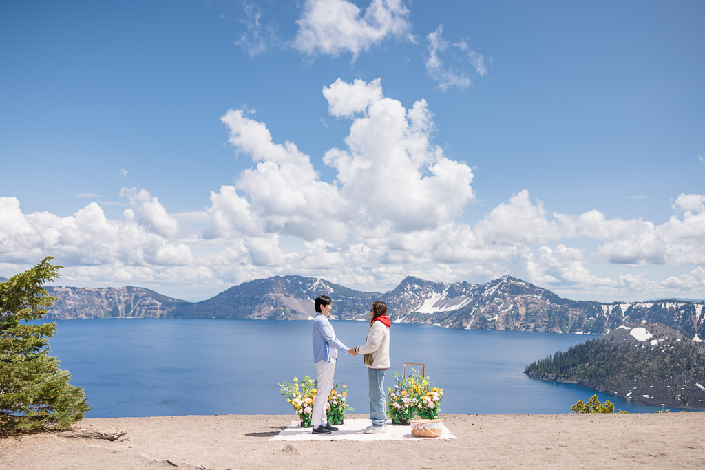 epic Crater Lake National Park surprise proposal