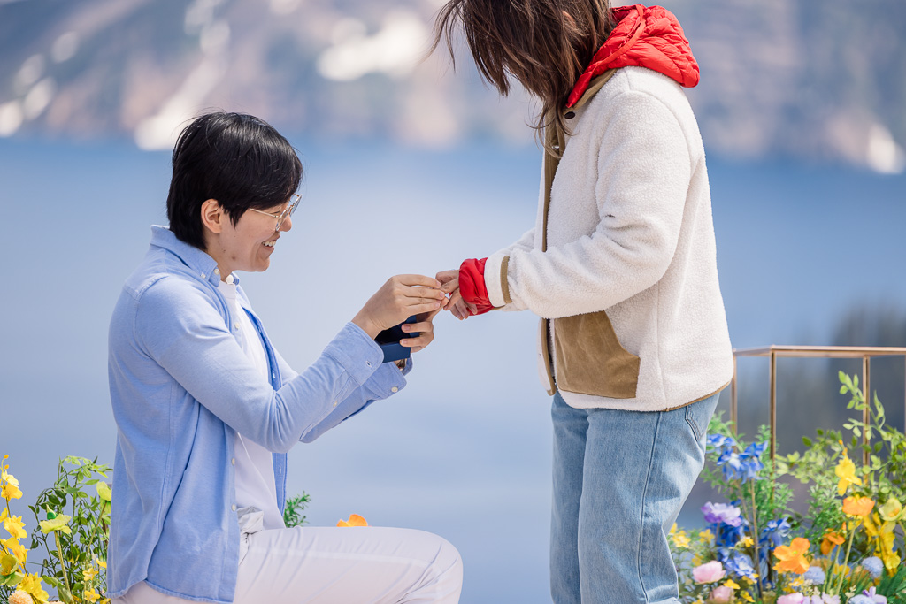 putting on the ring