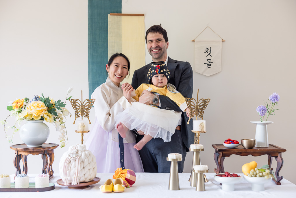 doljanchi in traditional attire with hanbok