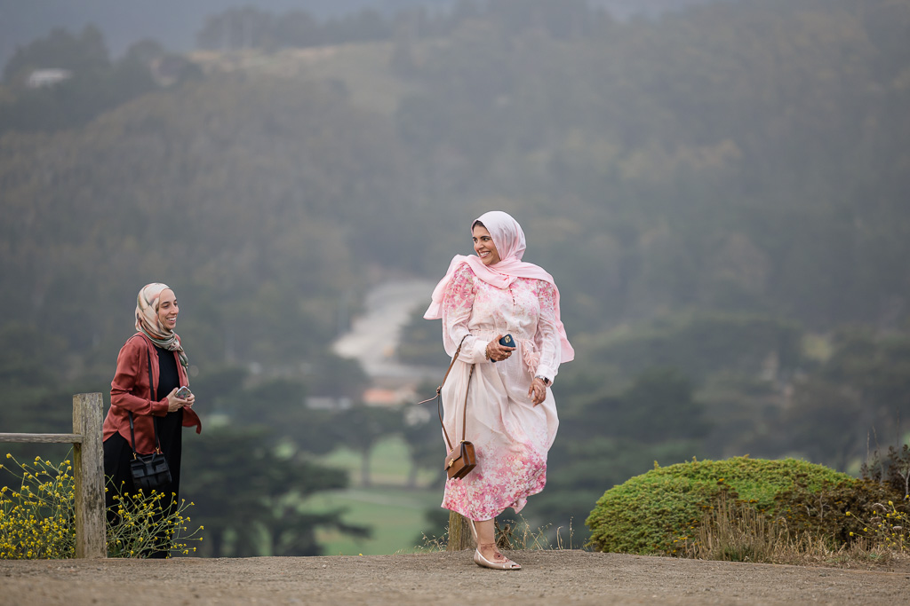 friend dropping off bride-to-be for marriage proposal