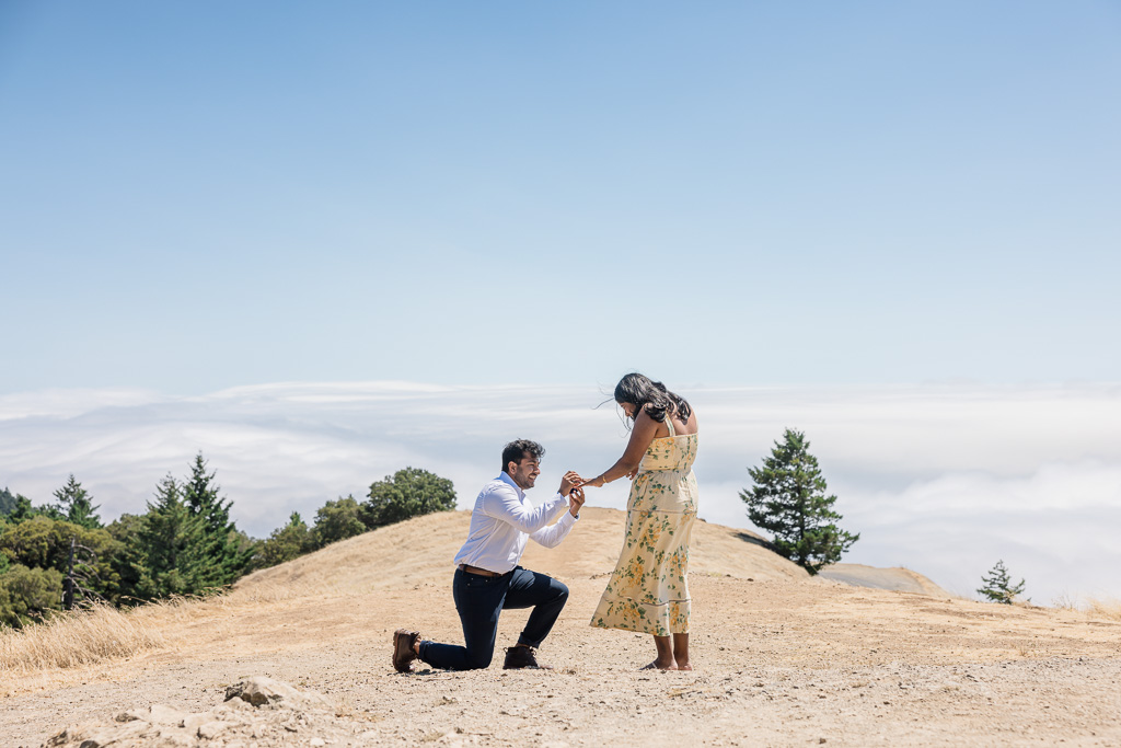 Mt Tam Trojan Point surprise engagement