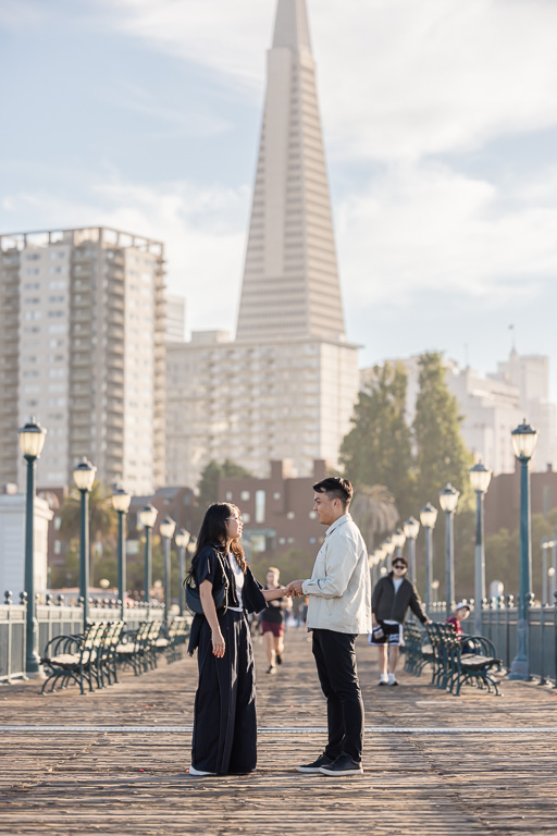 stopping to give proposal speech