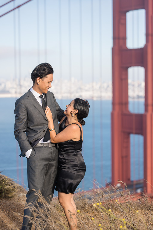 at the Golden Gate Bridge