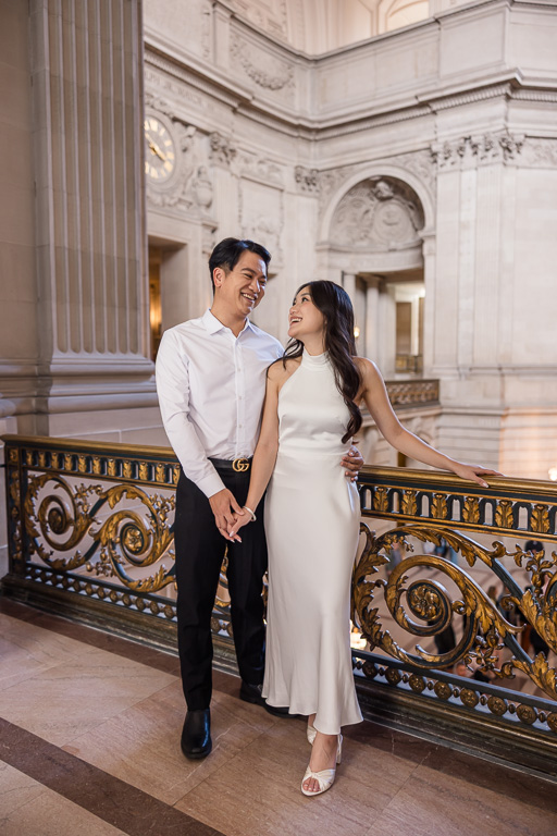 wedding portrait at SF City Hall