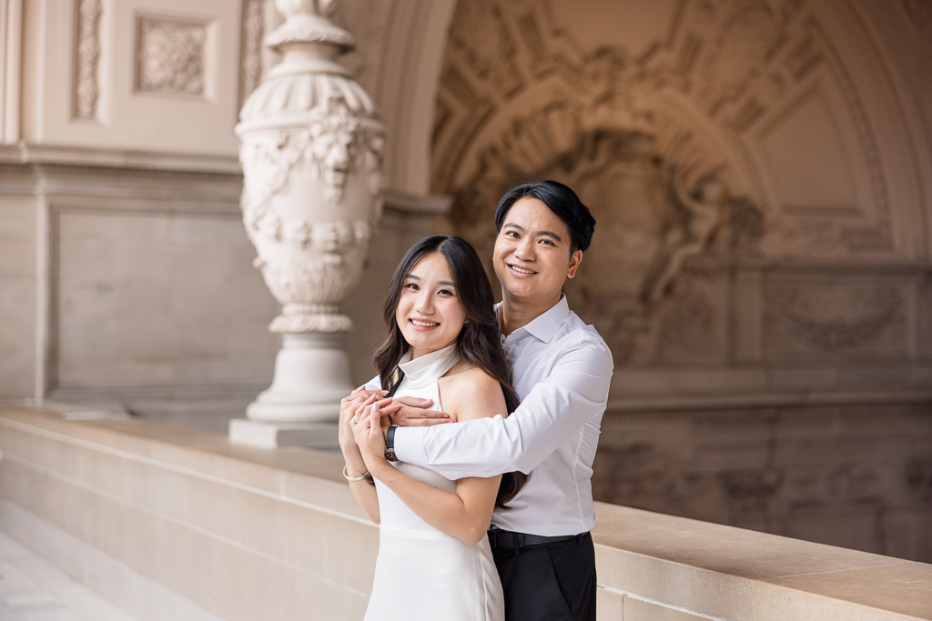 wedding day photo at San Francisco City Hall
