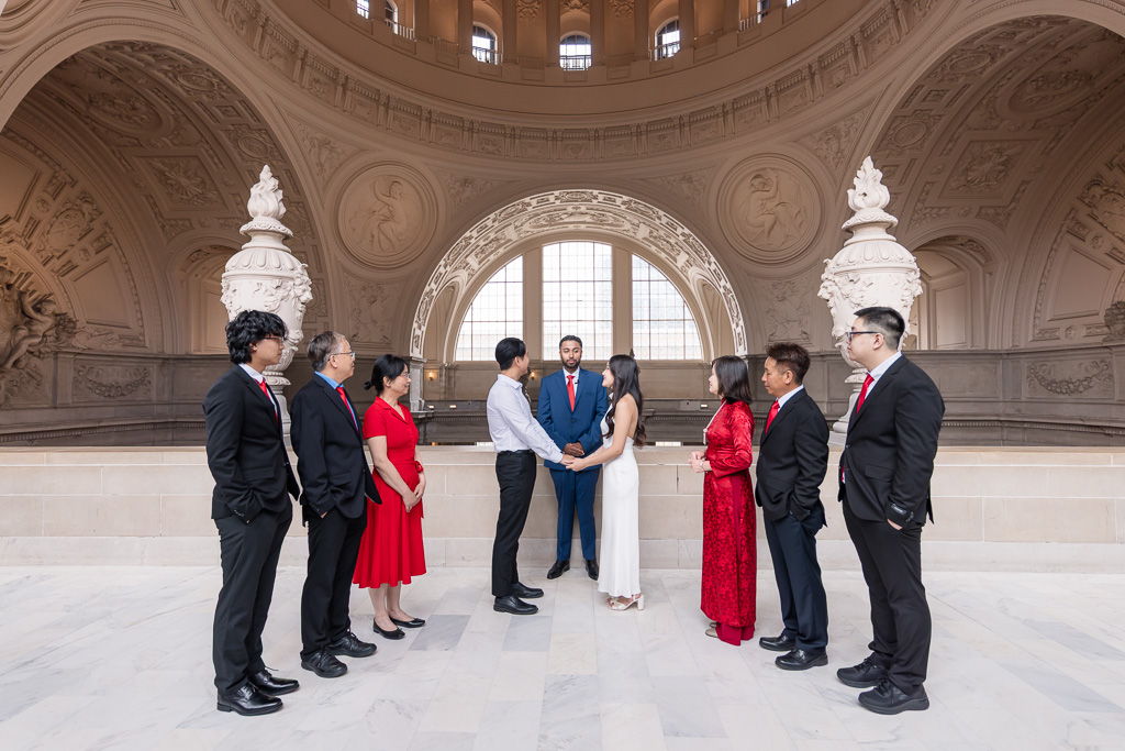 SF City Hall private elopement on fourth floor