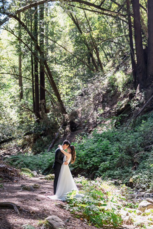 Saratoga Springs wedding portraits in the woods