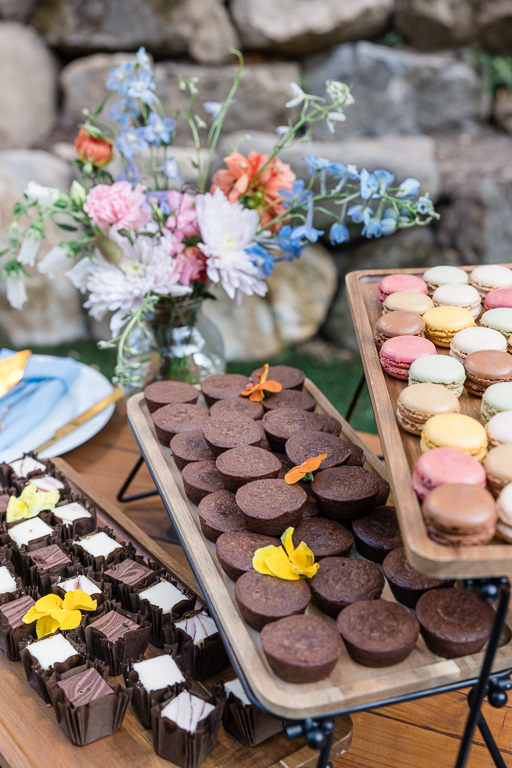 lots of wedding dessert goodies