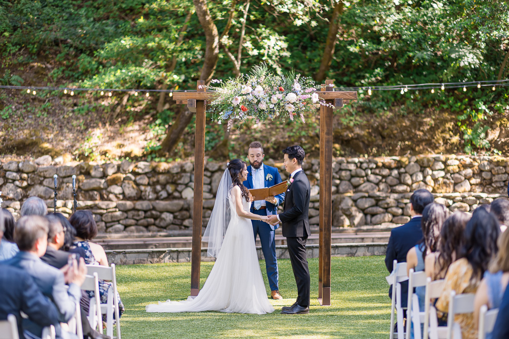 wedding ceremony at Longbridge