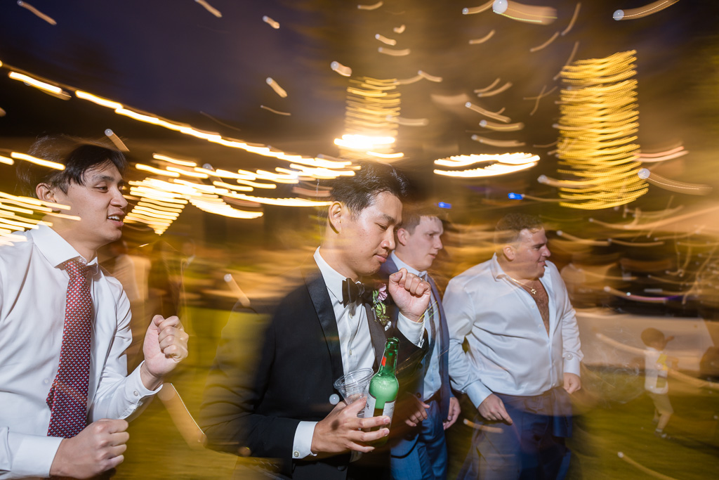 groom dancing shutter drag photo