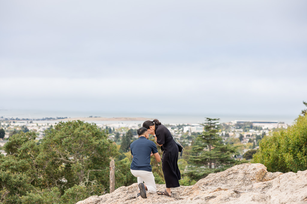 proposal in the Berkeley hills atop a big rock
