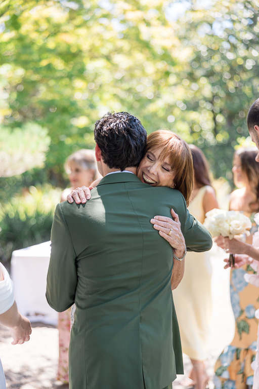 photo of the groom with family