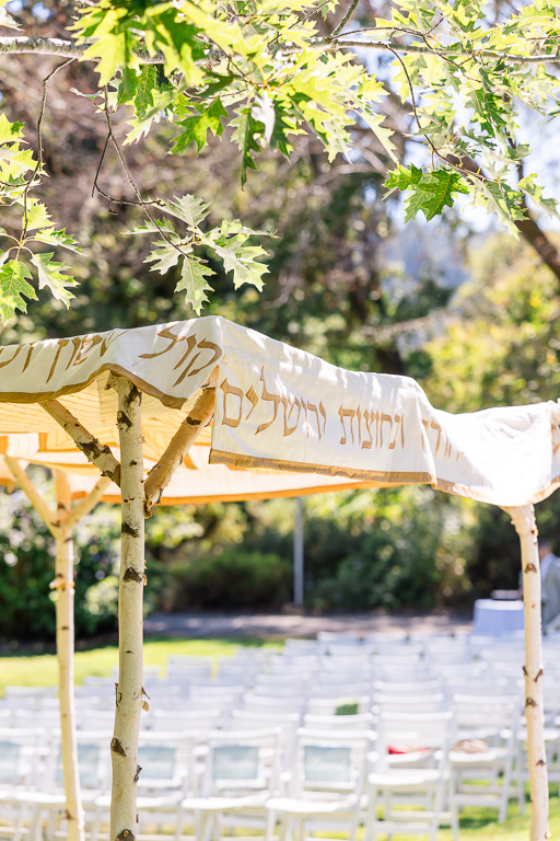 outdoor wedding ceremony chuppah