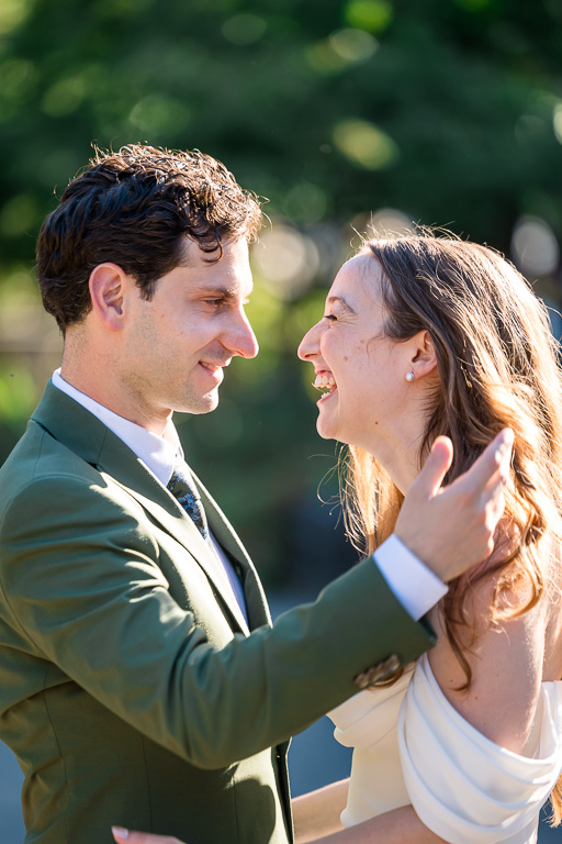documentary style intimate wedding shot