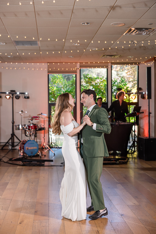 first dance indoor at the Marin Art & Garden Center