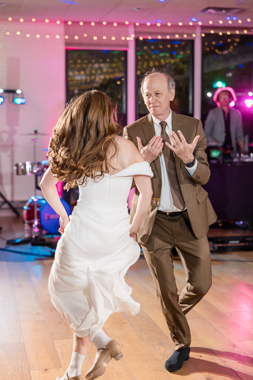very energetic father daughter dance