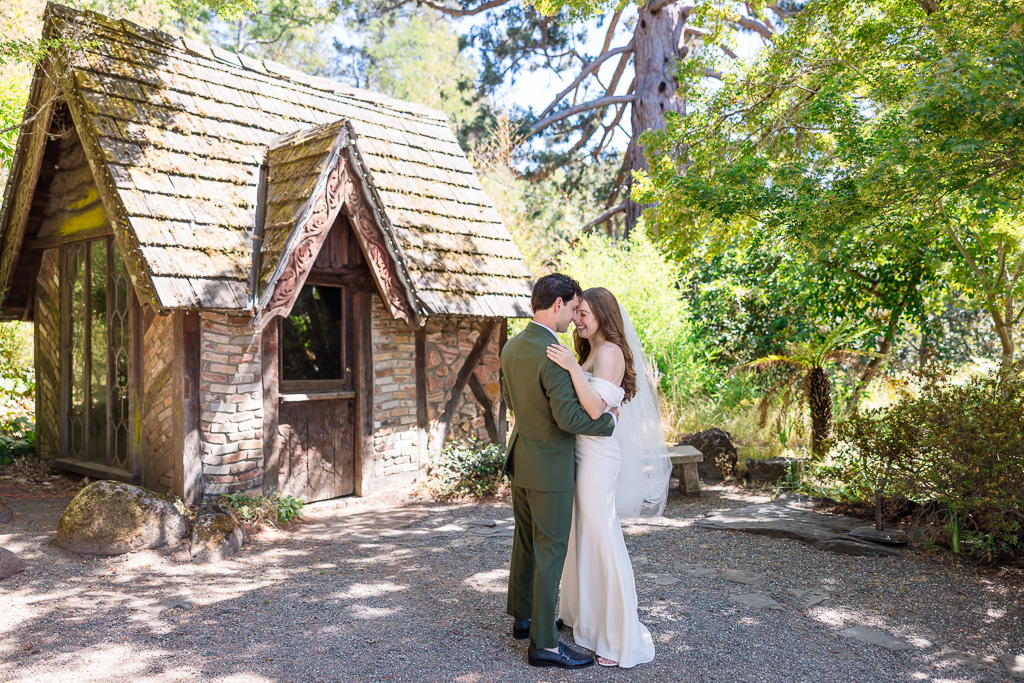 wedding day portrait at the cottage