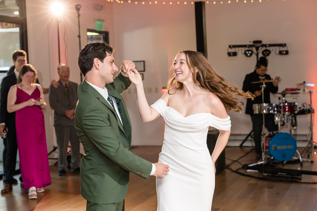 a spin during the first dance