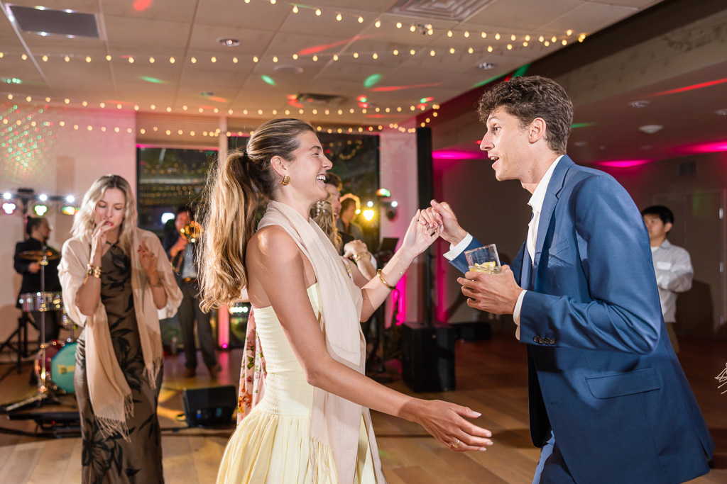a couple dancing