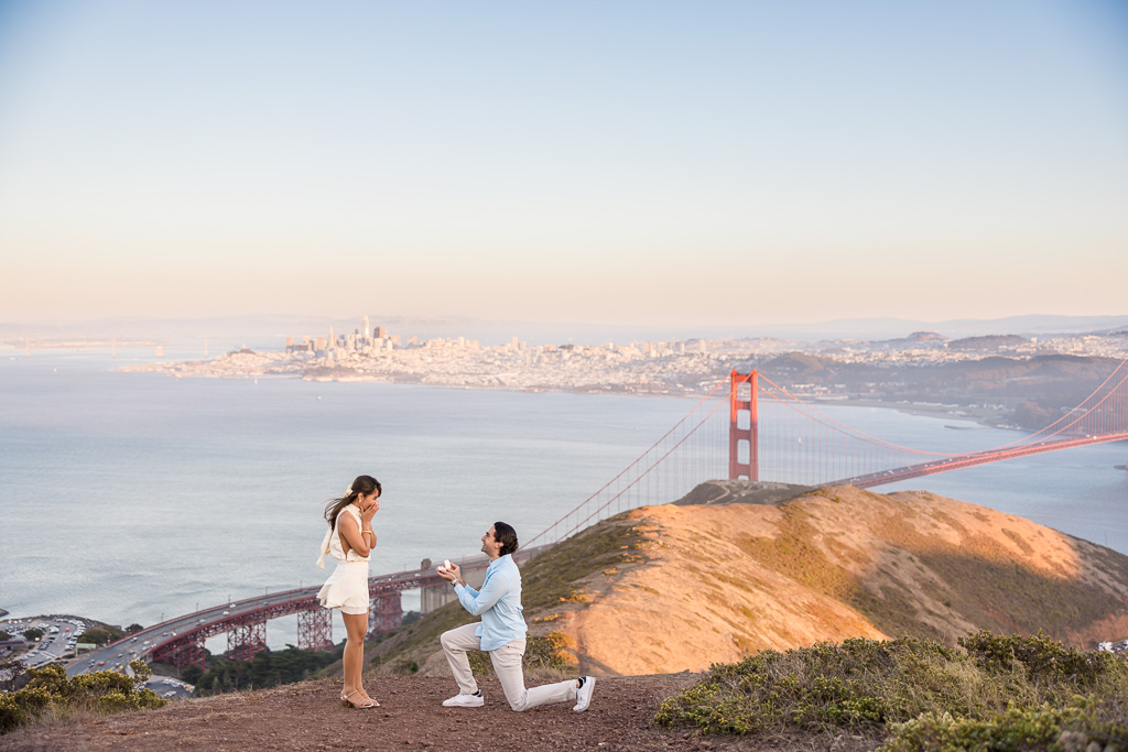 sunset Slackers Hill proposal overlooking the Golden Gate Bridge and San Francisco