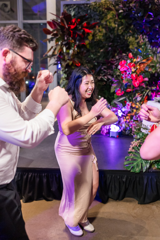 people partying on the dance floor