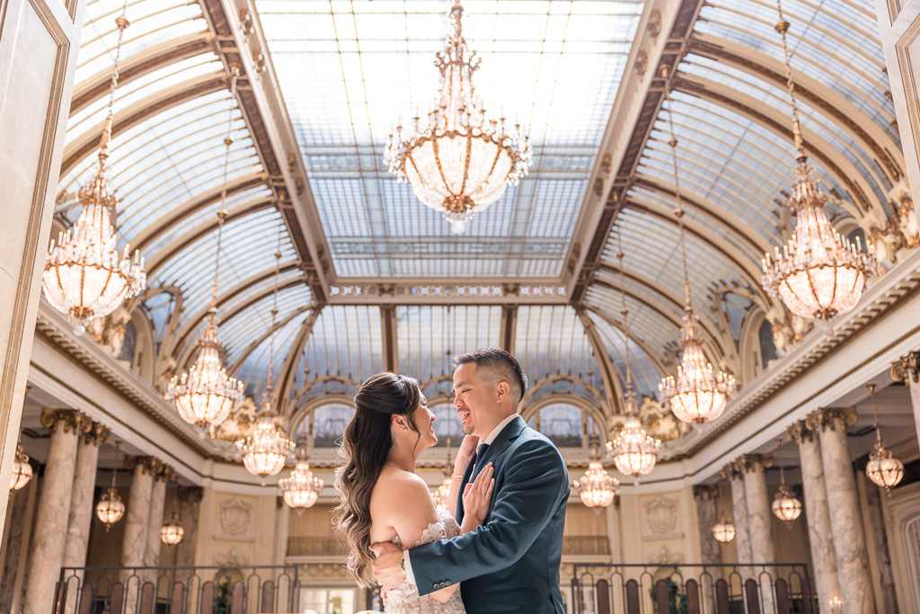wedding photo at the Palace Hotel SF