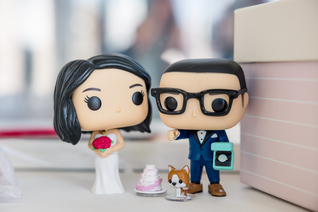 cute personalized big head caricature cake toppers