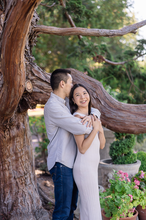couple at a tree