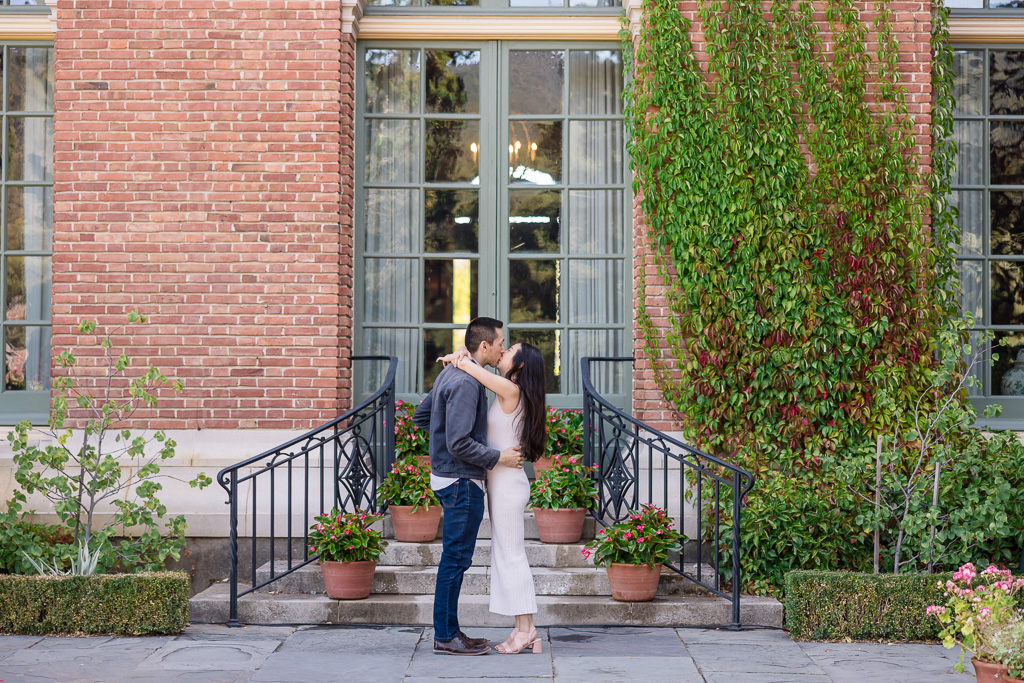 an excited kiss after saying yes