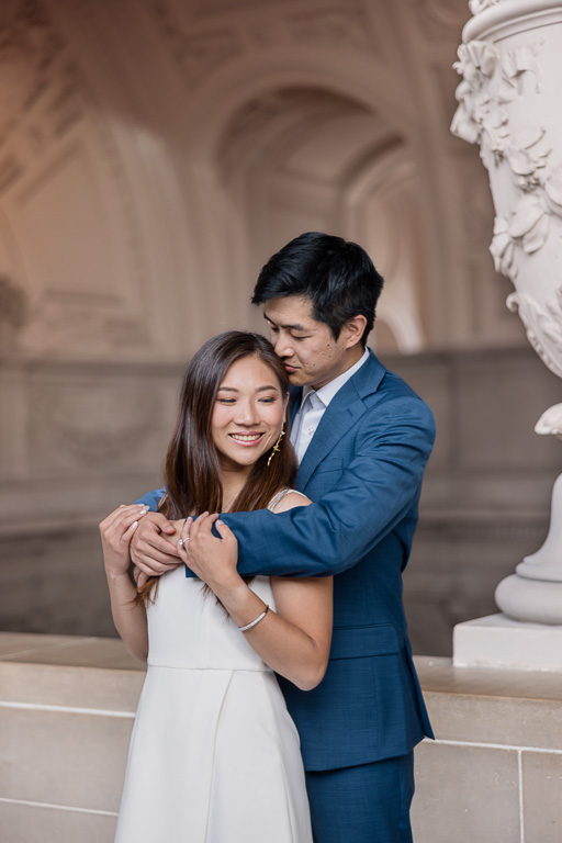 close-up portrait at SF City Hall