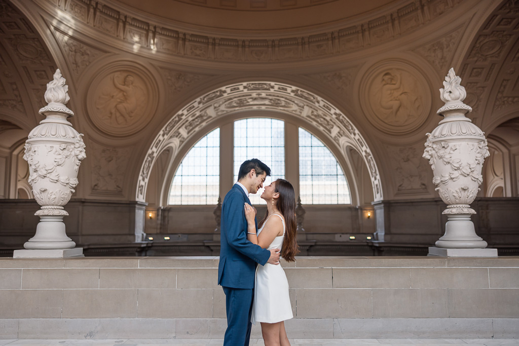 symmetrical photo on the fourth floor of SF City Hall