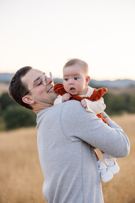 dad and baby portrait photos