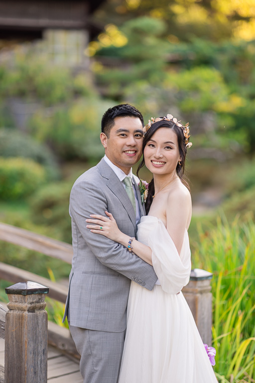 Hakone Gardens wedding portrait
