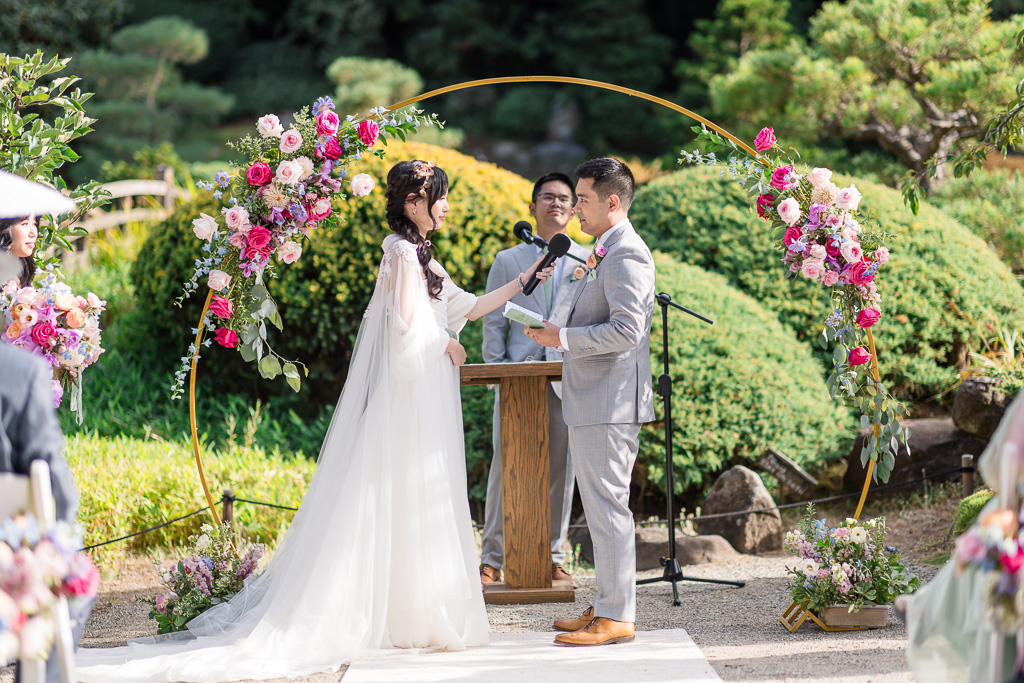Hakone Gardens outdoor wedding ceremony