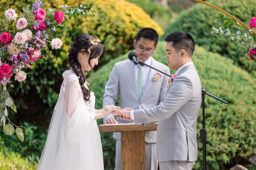 wedding ring exchange