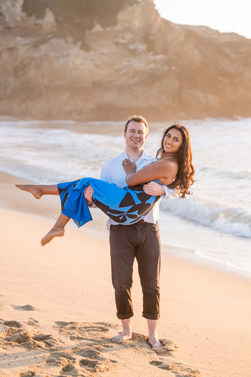 engagement photo princess carry